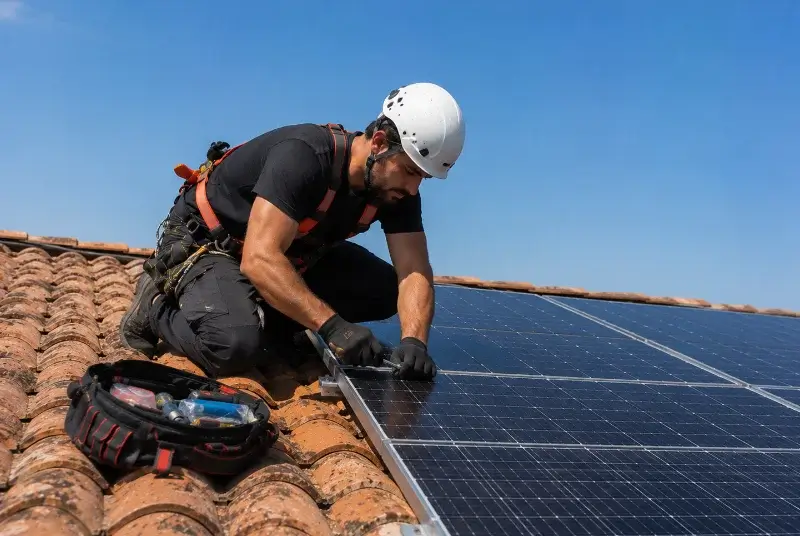 Maintenance et monitoring de panneaux solaires à Jans