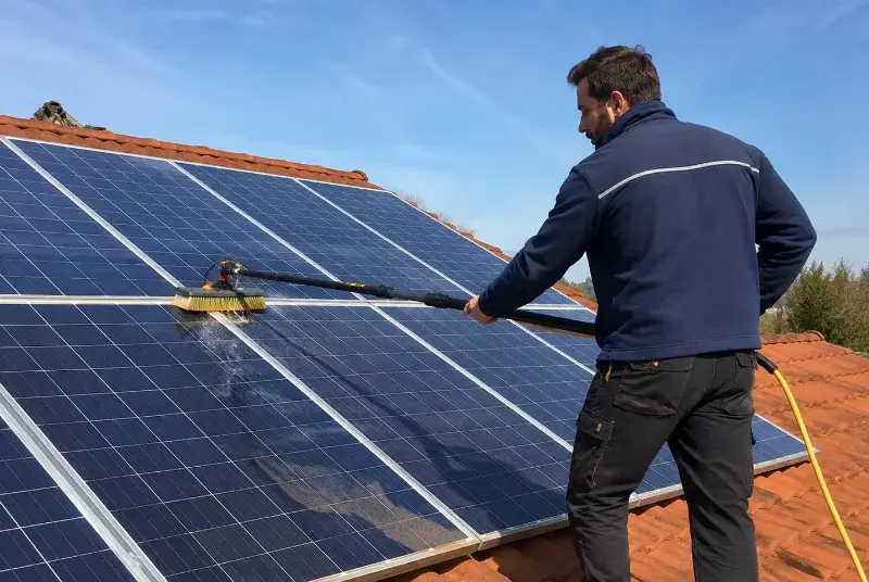 Nettoyage et entretien de panneaux solaires à Jans